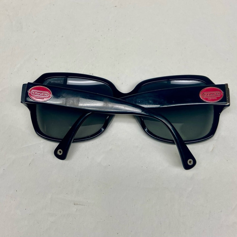 Coach Black/Stripes Large Sunglasses 511T3 59#16 135 Bridget 3P