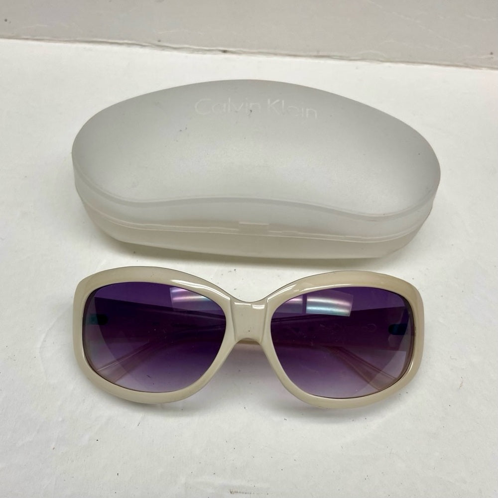 Calvin Klein White Large Sunglasses R5085 101 130