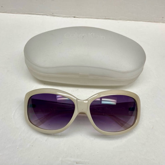 Calvin Klein White Large Sunglasses R5085 101 130