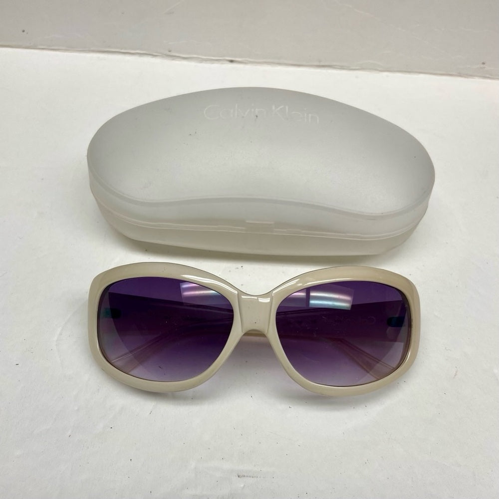 Calvin Klein White Large Sunglasses R5085 101 130