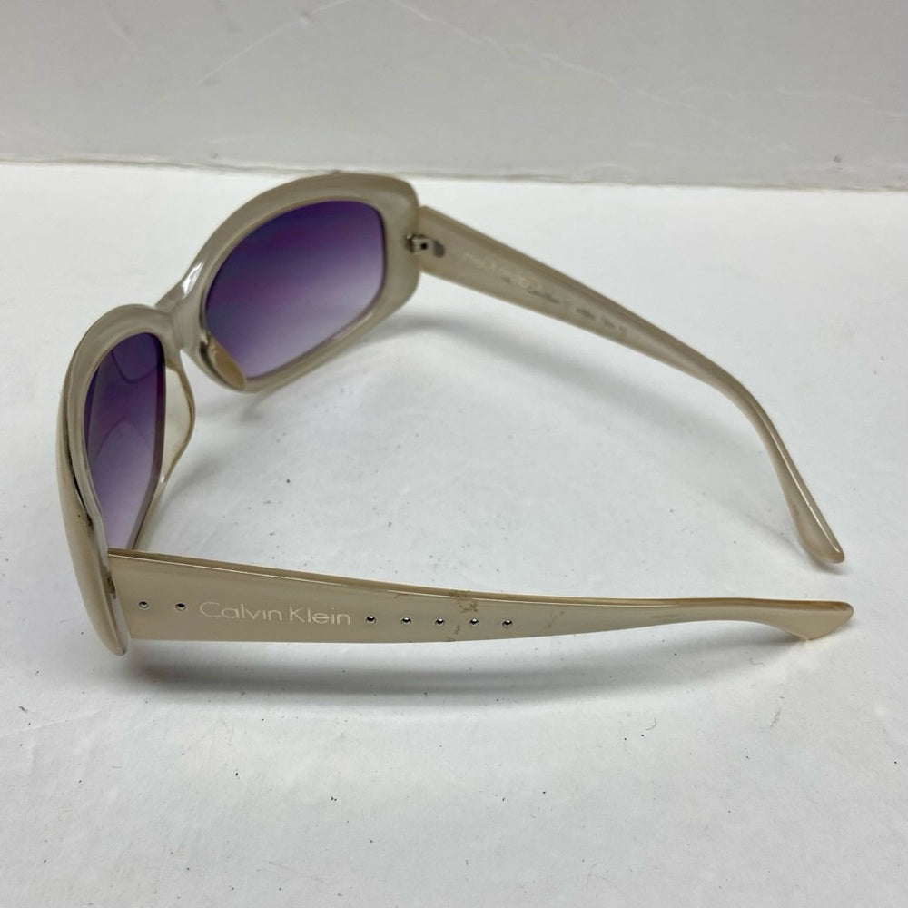 Calvin Klein White Large Sunglasses R5085 101 130