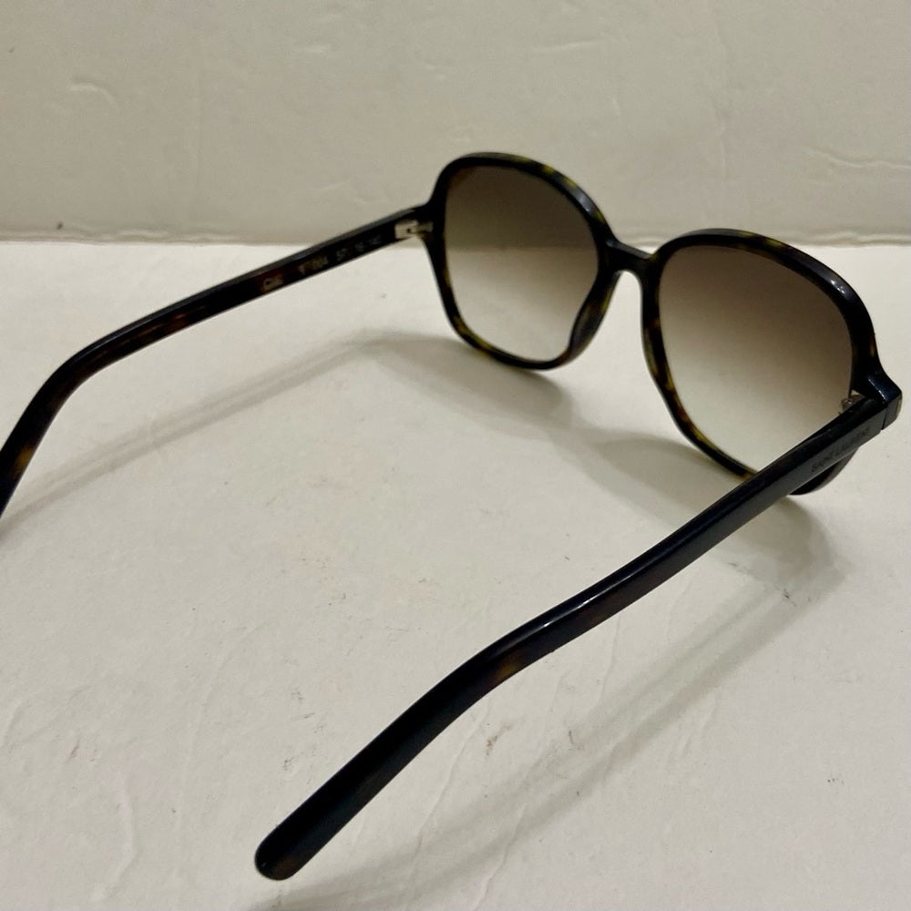 Saint Laurent, Italy Brown Tortoise Sunglasses 57#16 140