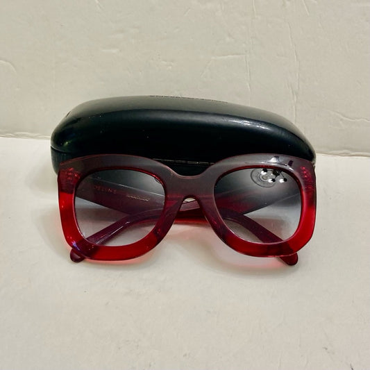 Celine, Italy Red Sunglasses 4.27 CE CL 400SF 66B 409#23 145-2