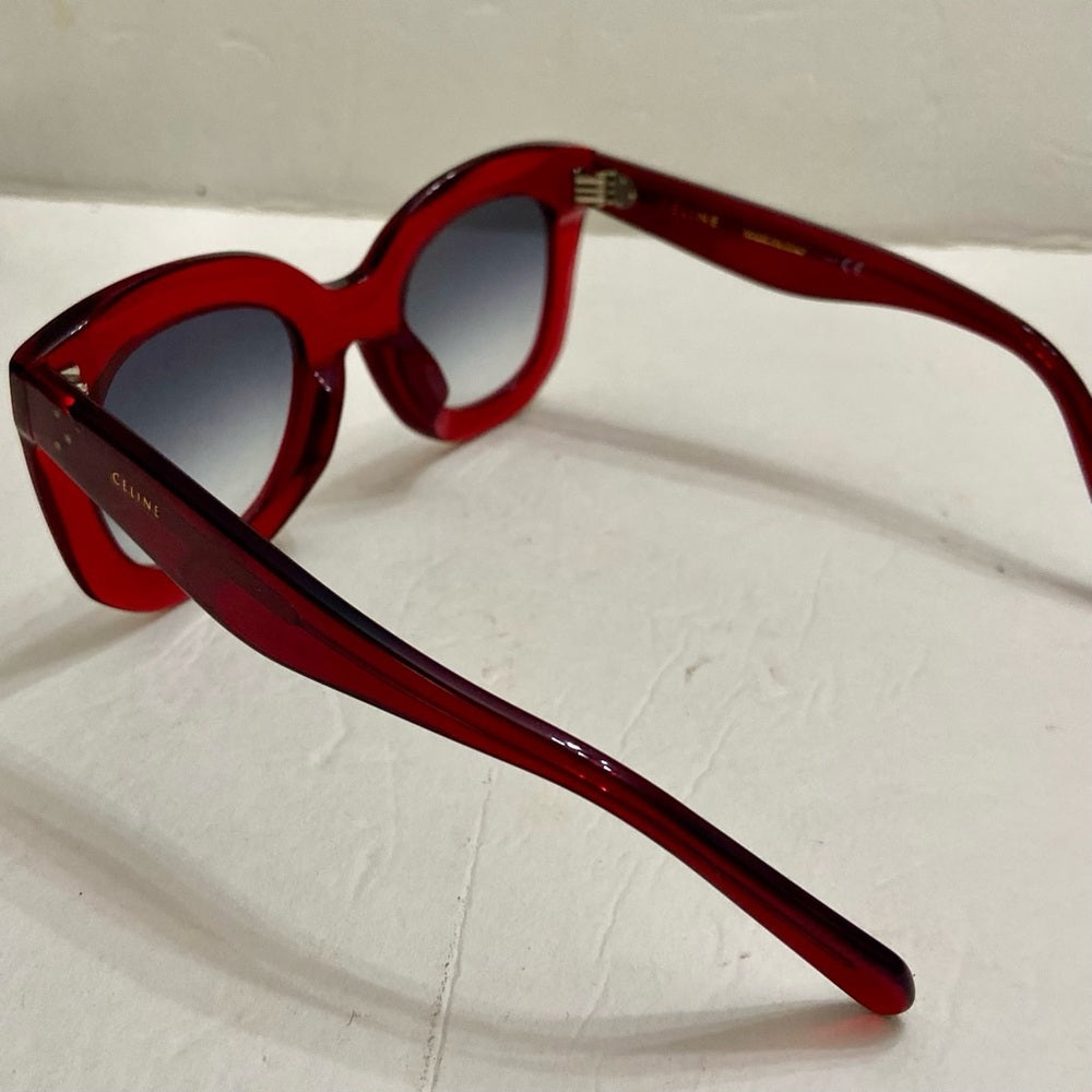 Celine, Italy Red Sunglasses 4.27 CE CL 400SF 66B 409#23 145-2