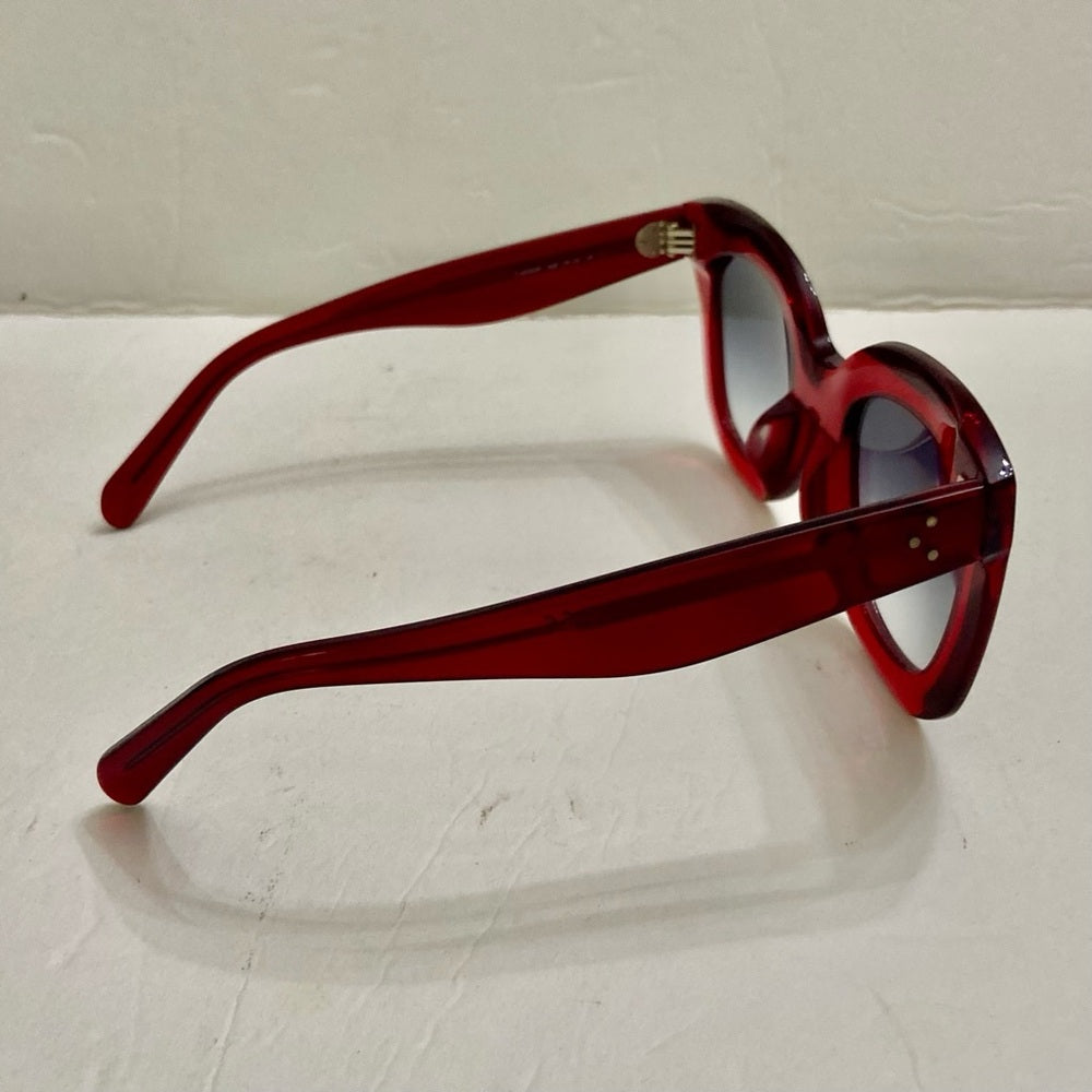 Celine, Italy Red Sunglasses 4.27 CE CL 400SF 66B 409#23 145-2