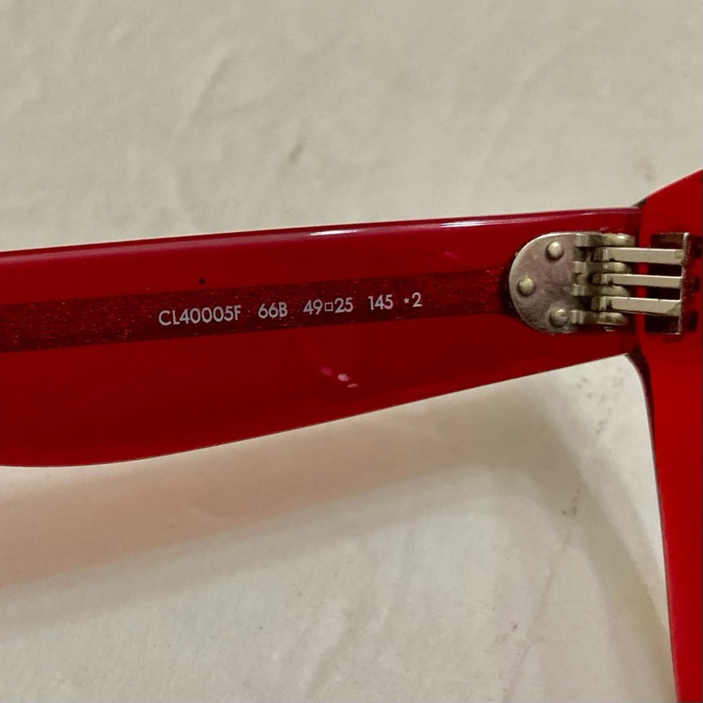 Celine, Italy Red Sunglasses 4.27 CE CL 400SF 66B 409#23 145-2