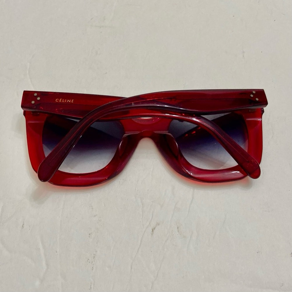 Celine, Italy Red Sunglasses 4.27 CE CL 400SF 66B 409#23 145-2