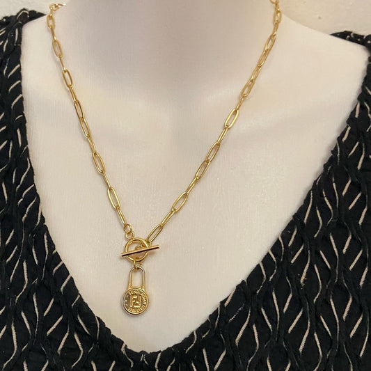 Fendi, 17in Gold Plated Chain Necklace (S)