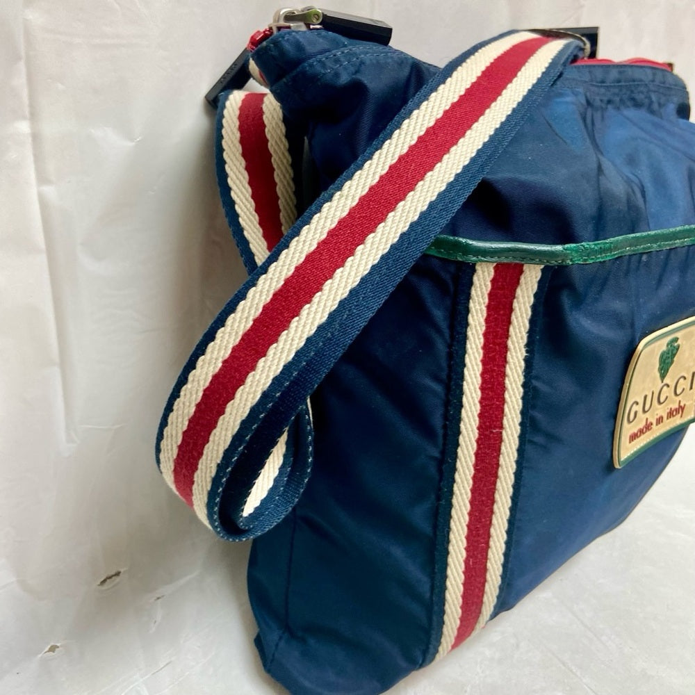 Vintage, Gucci, Rare Nylon, Red White and Blue Shoulder-Crossbody Bag