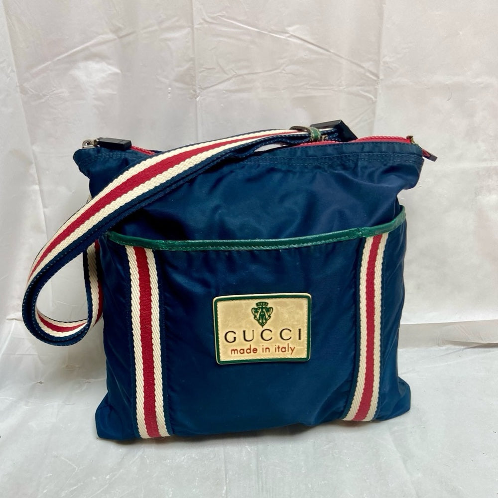 Vintage, Gucci, Rare Nylon, Red White and Blue Shoulder-Crossbody Bag