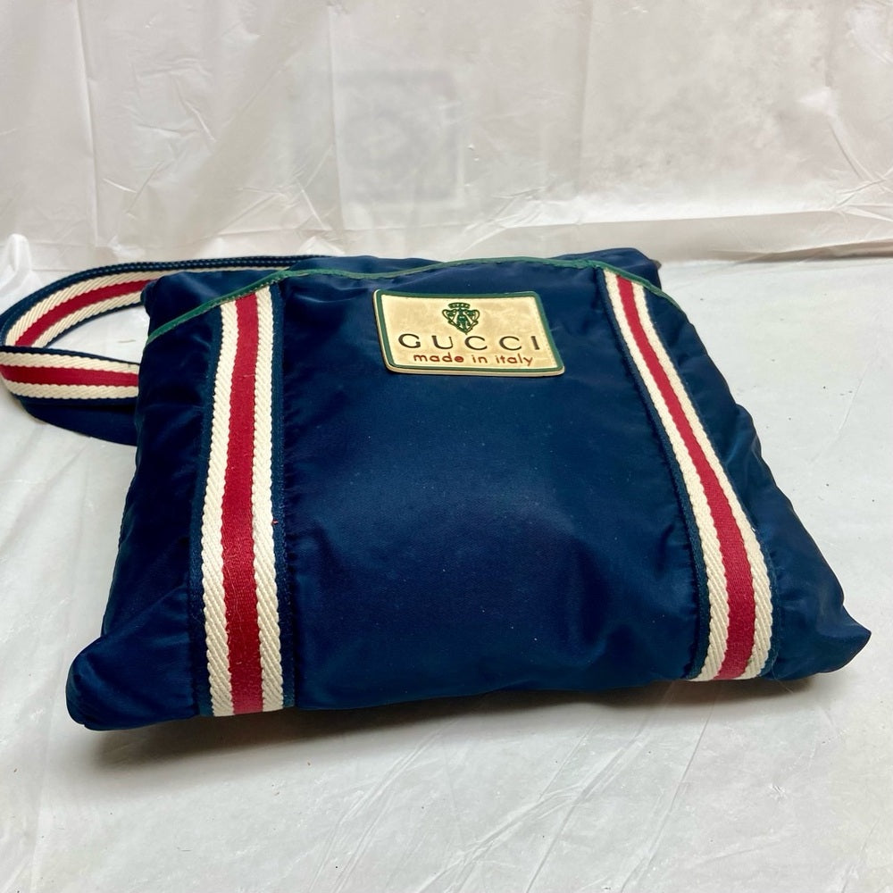 Vintage, Gucci, Rare Nylon, Red White and Blue Shoulder-Crossbody Bag