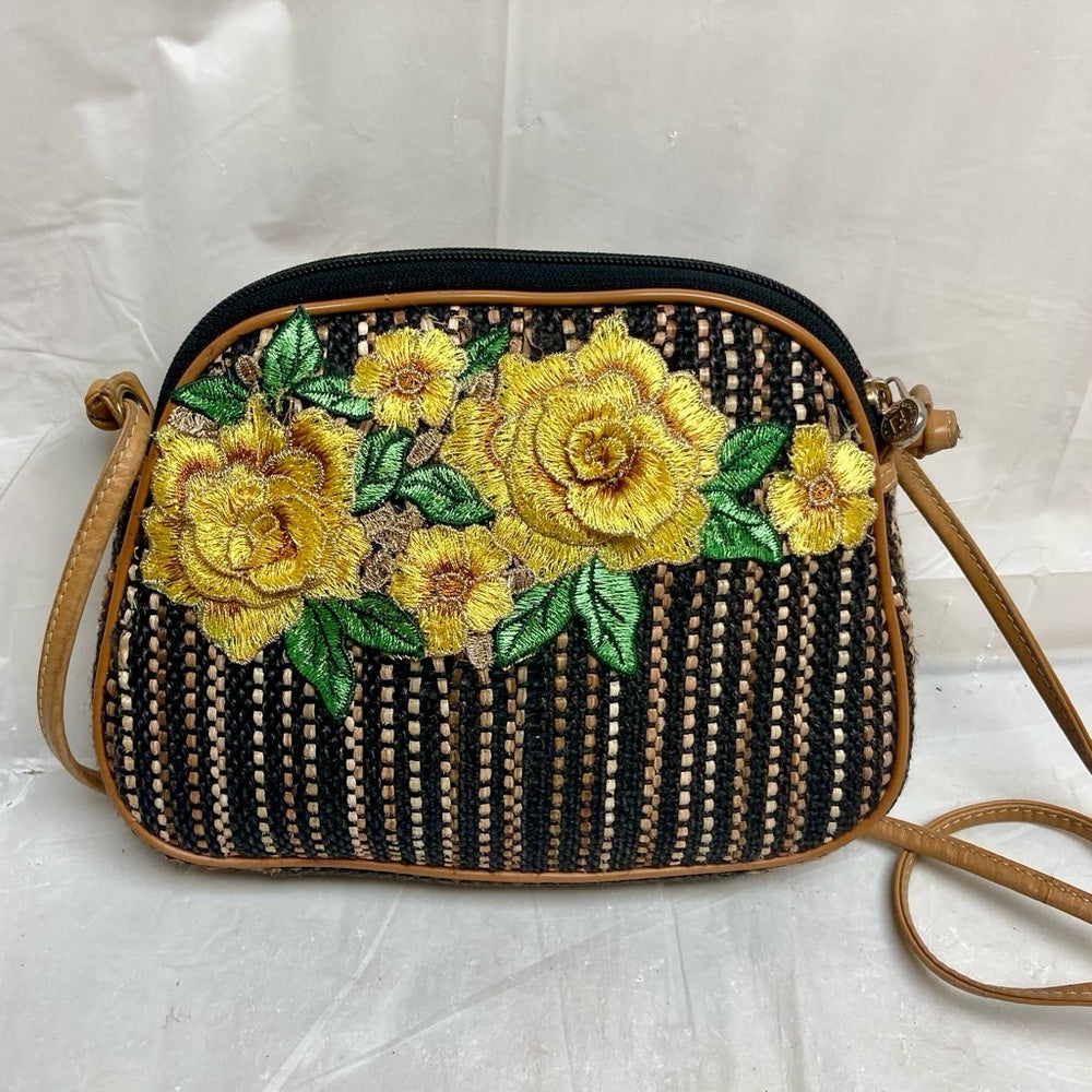 Authentic, Rare,  Fendi, Small Tweed Crossbody Bag 8in x 6.5in x 2in