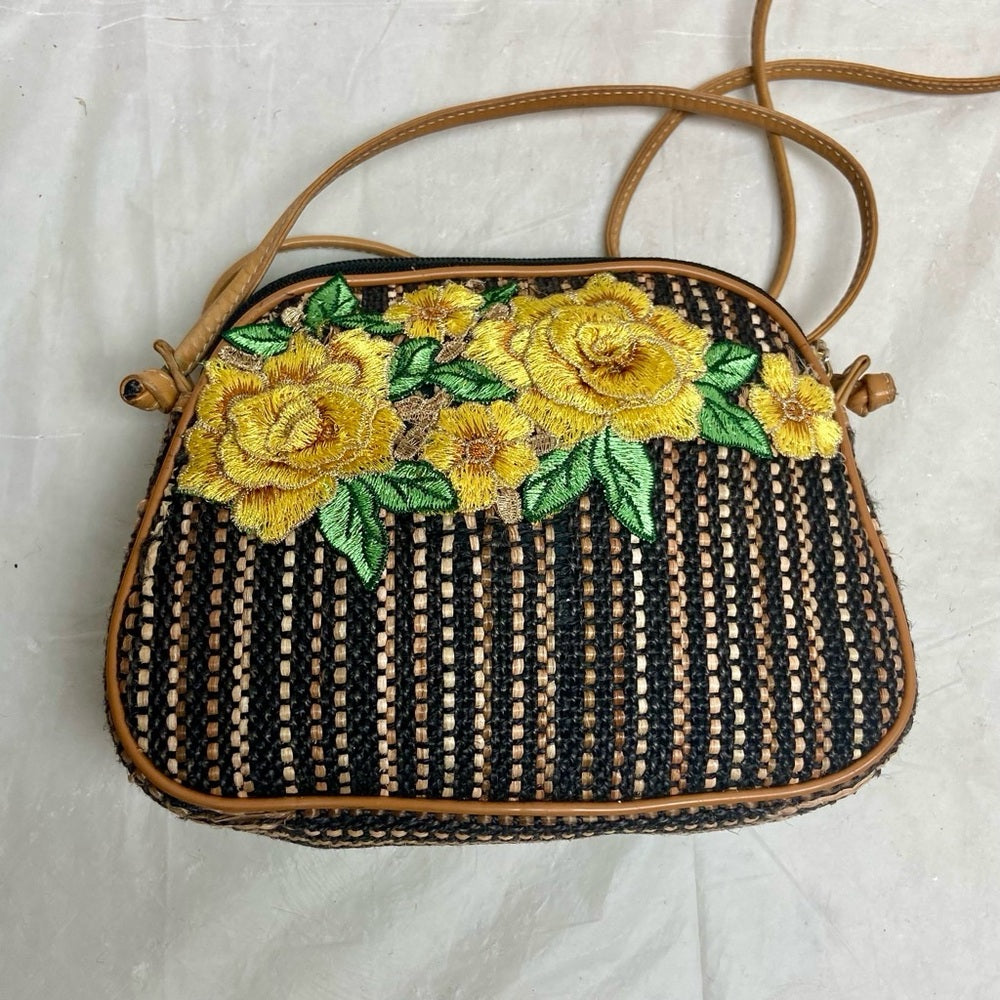 Authentic, Rare,  Fendi, Small Tweed Crossbody Bag 8in x 6.5in x 2in
