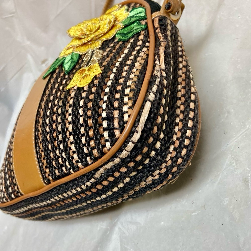 Authentic, Rare,  Fendi, Small Tweed Crossbody Bag 8in x 6.5in x 2in