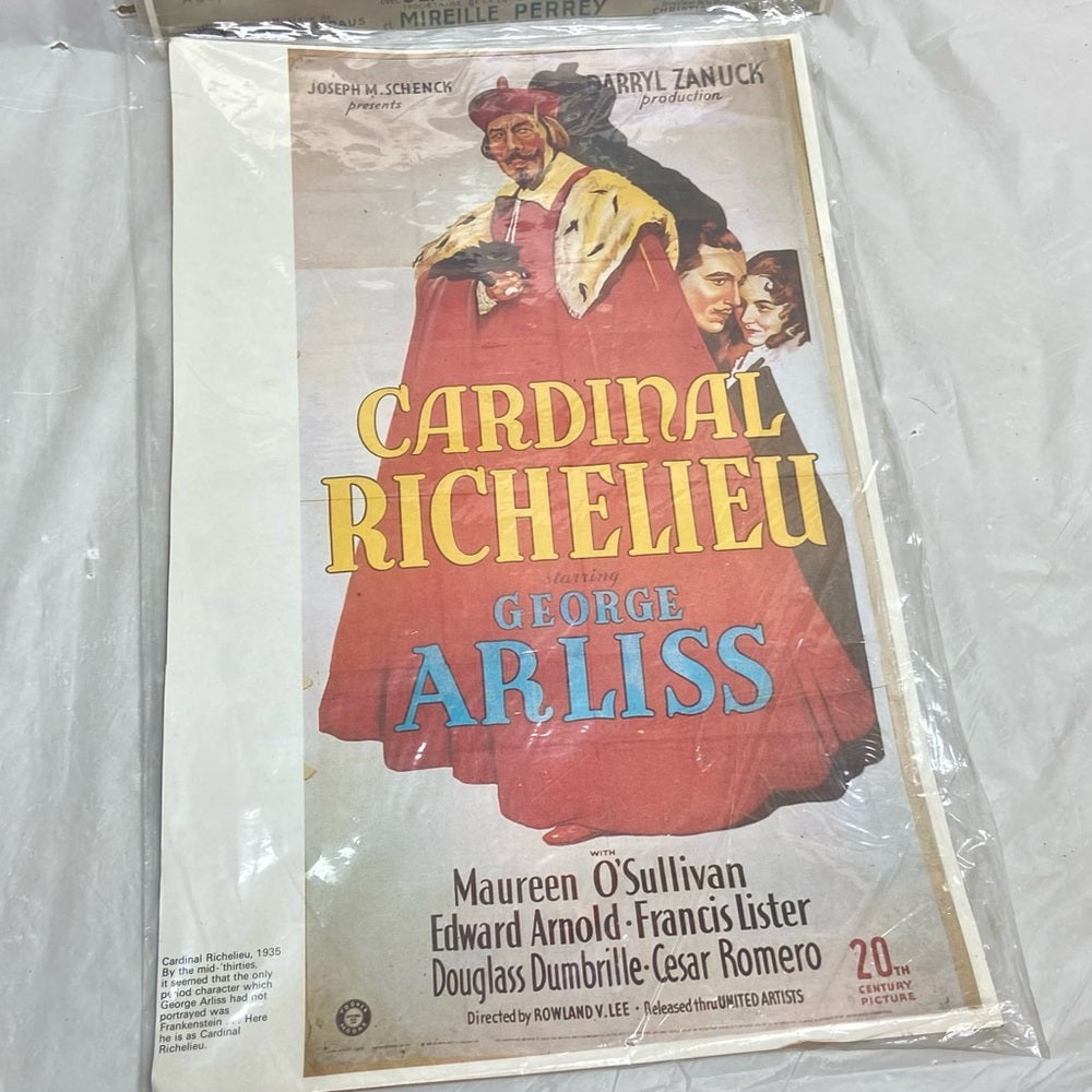 1953 Madame De and 1935 Cardinal Richelieu Movie Posters