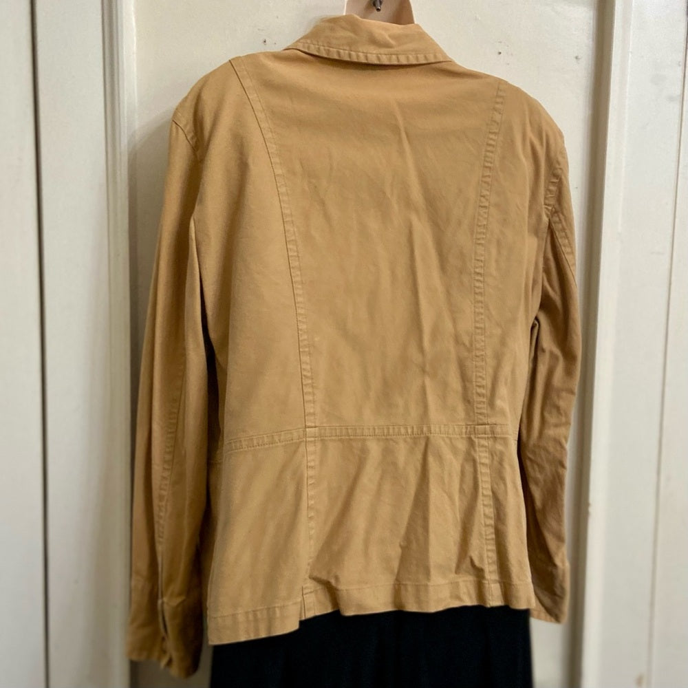 ANA Yellow-Tan Cotton Military Style Jacket - XL