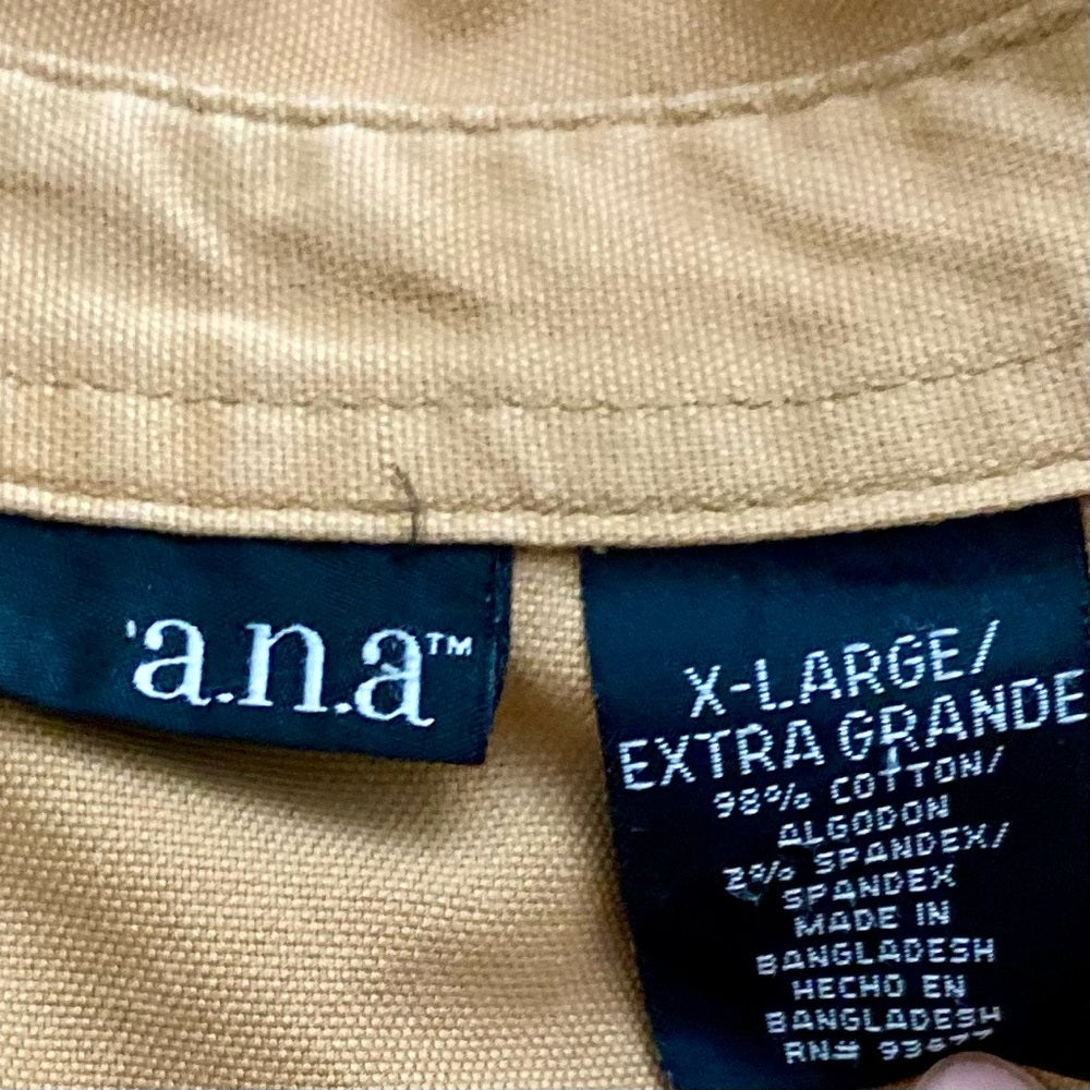 ANA Yellow-Tan Cotton Military Style Jacket - XL