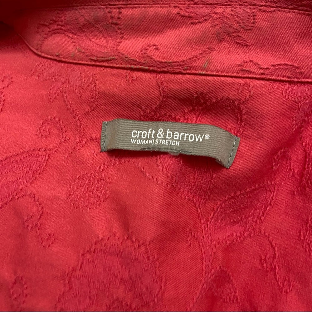 Croft and Barrow Fuchsia -Tangerine Coat-Jacket - Size XL