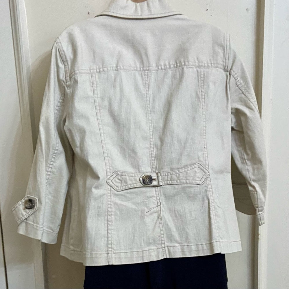 Cold Water Creek Beige Coat-Jacket - Size P14