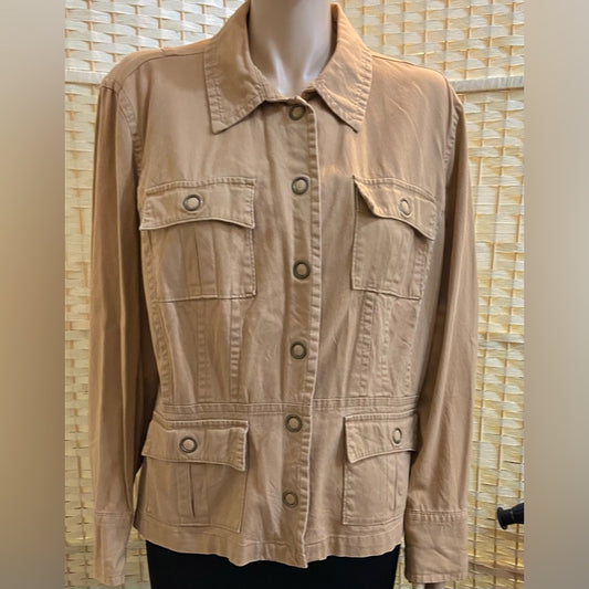 ANA Yellow-Tan Cotton Military Style Jacket - XL