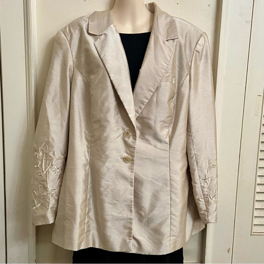Jonathan Logan  Beige Coat- Jacket - L-XL