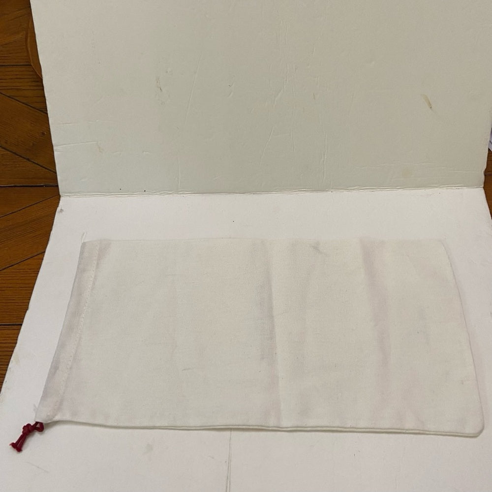 Ferragamo White Shoe Size Dust Bag 16in x 8in