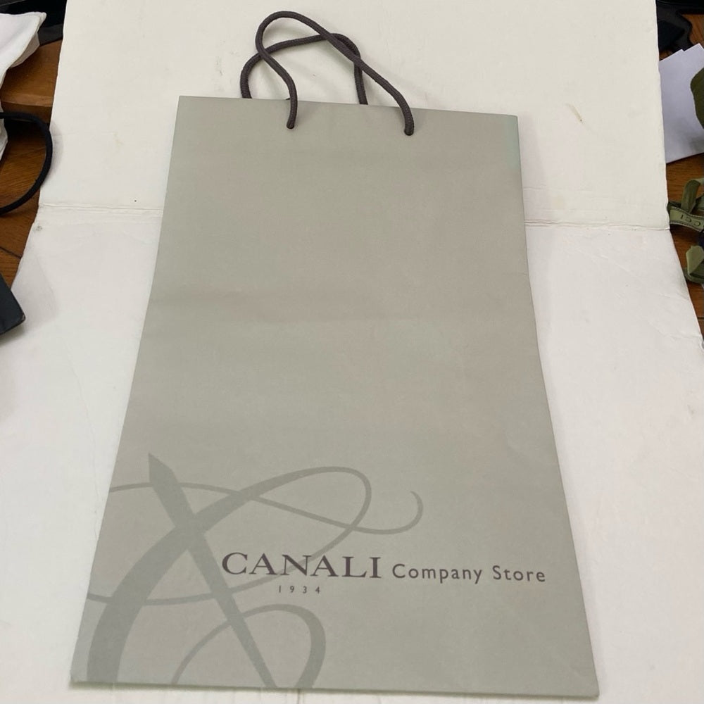 One Canali Large White  Gift Bag 17in x 11in x 9.5in
