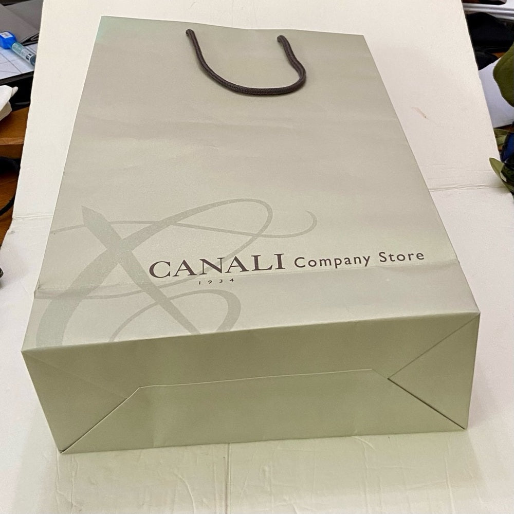 One Canali Large White  Gift Bag 17in x 11in x 9.5in