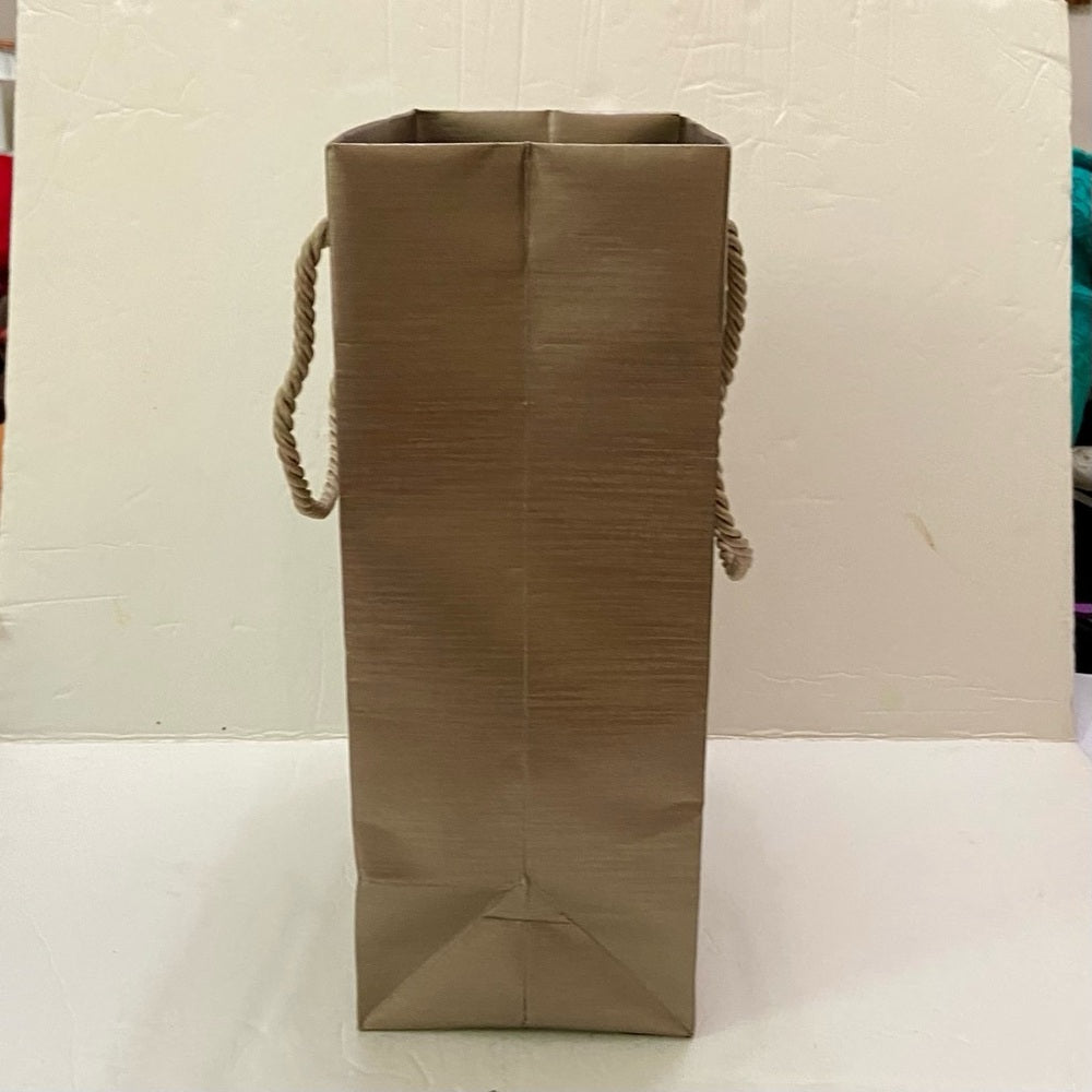 One Bulgari Medium Size Metallic Brown Gift Bag 11in x 8.5in x 4.5in