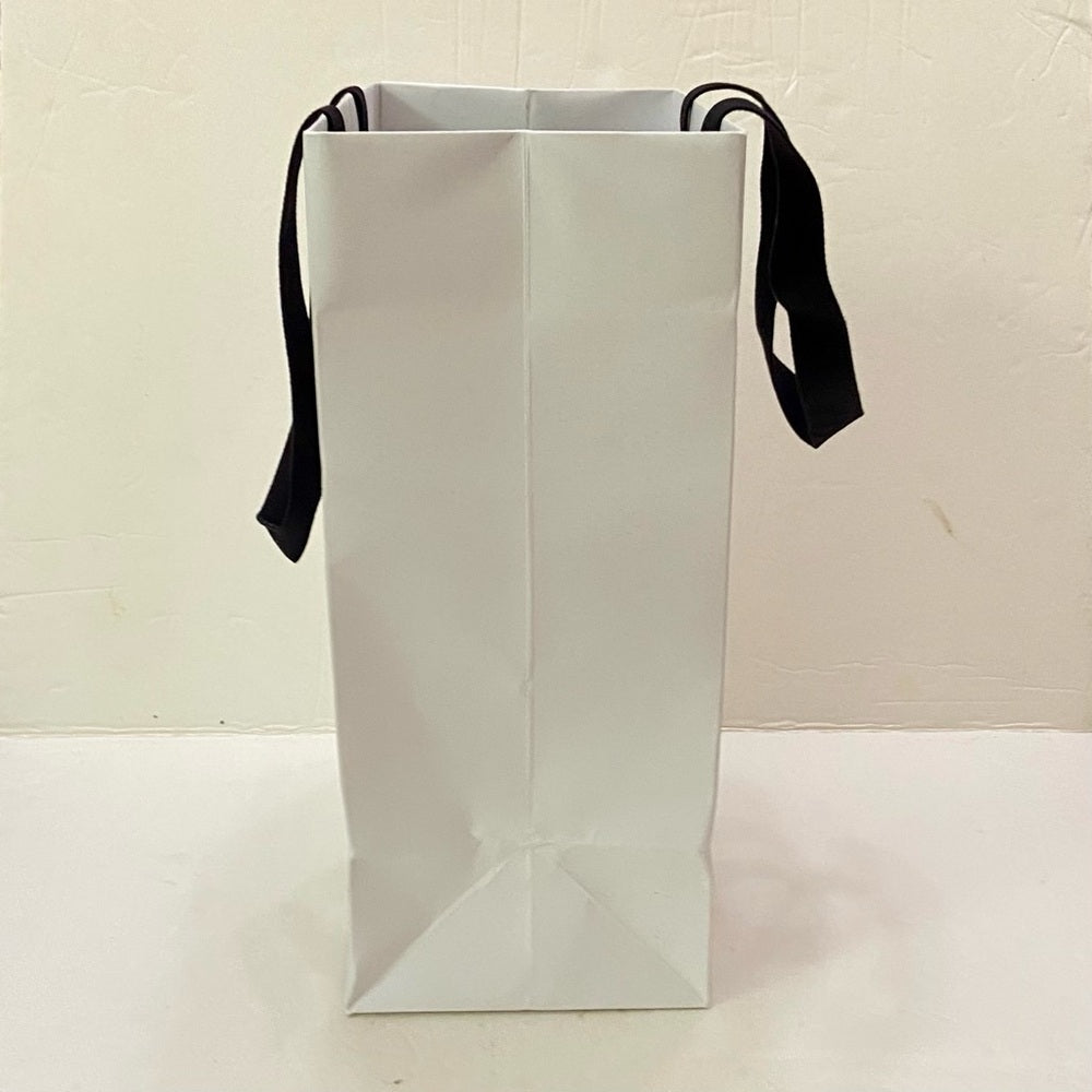 One Balmain White Medium Size Gift Bag 11.5in x 8in x 5in
