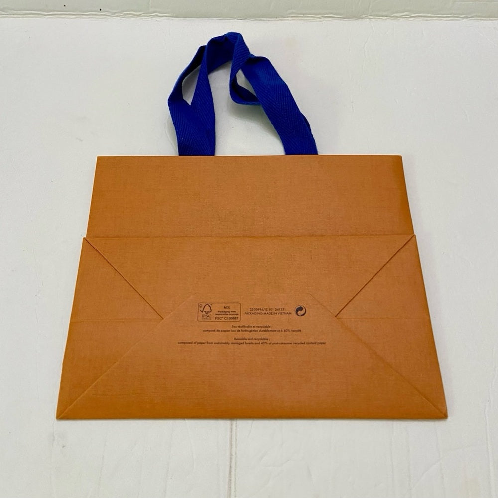 One Louis Vuitton Small Yellow Gift Bag 9in x 7in x 4.5in