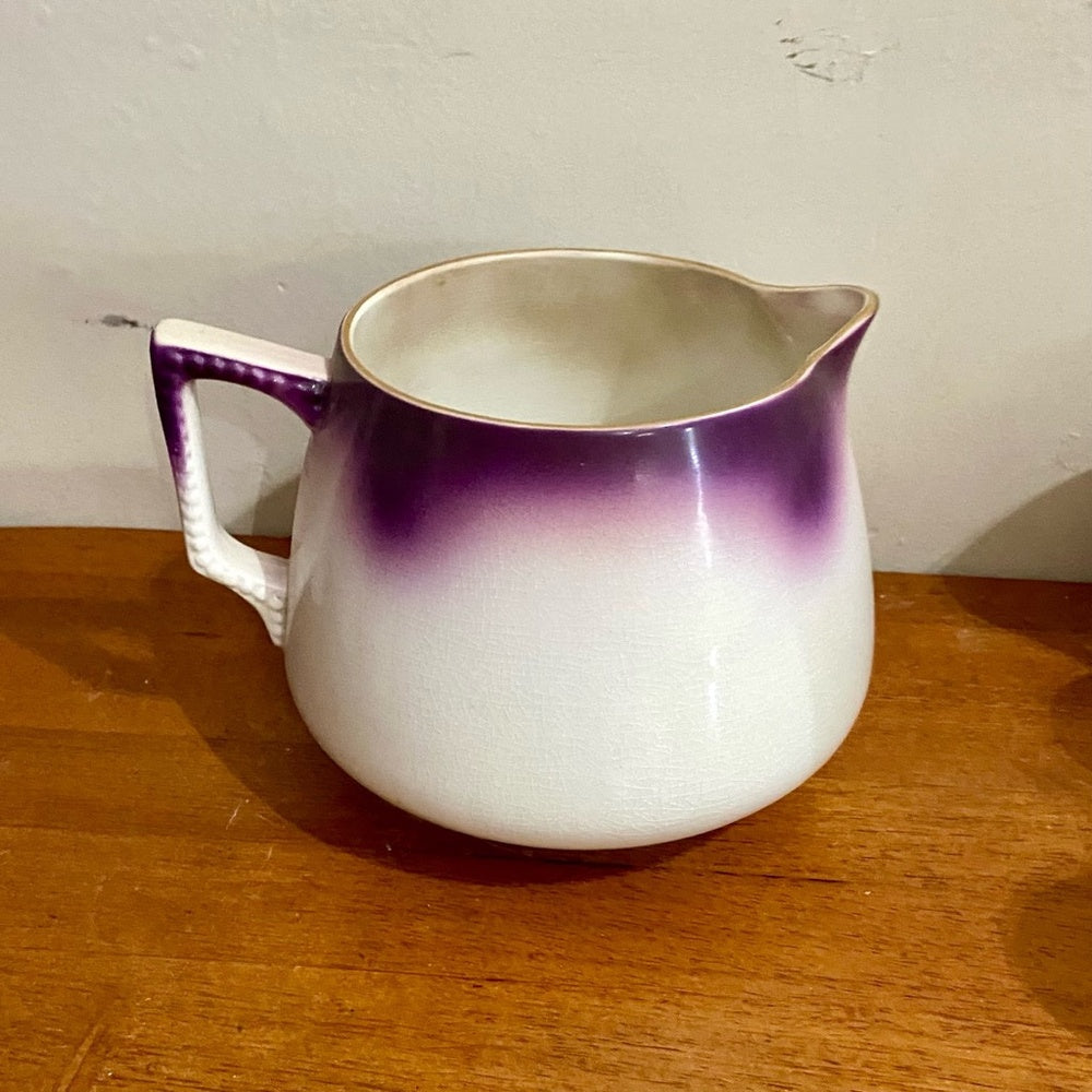 1890-1915 Dresden China or Whiteware 7-pc Juice Set