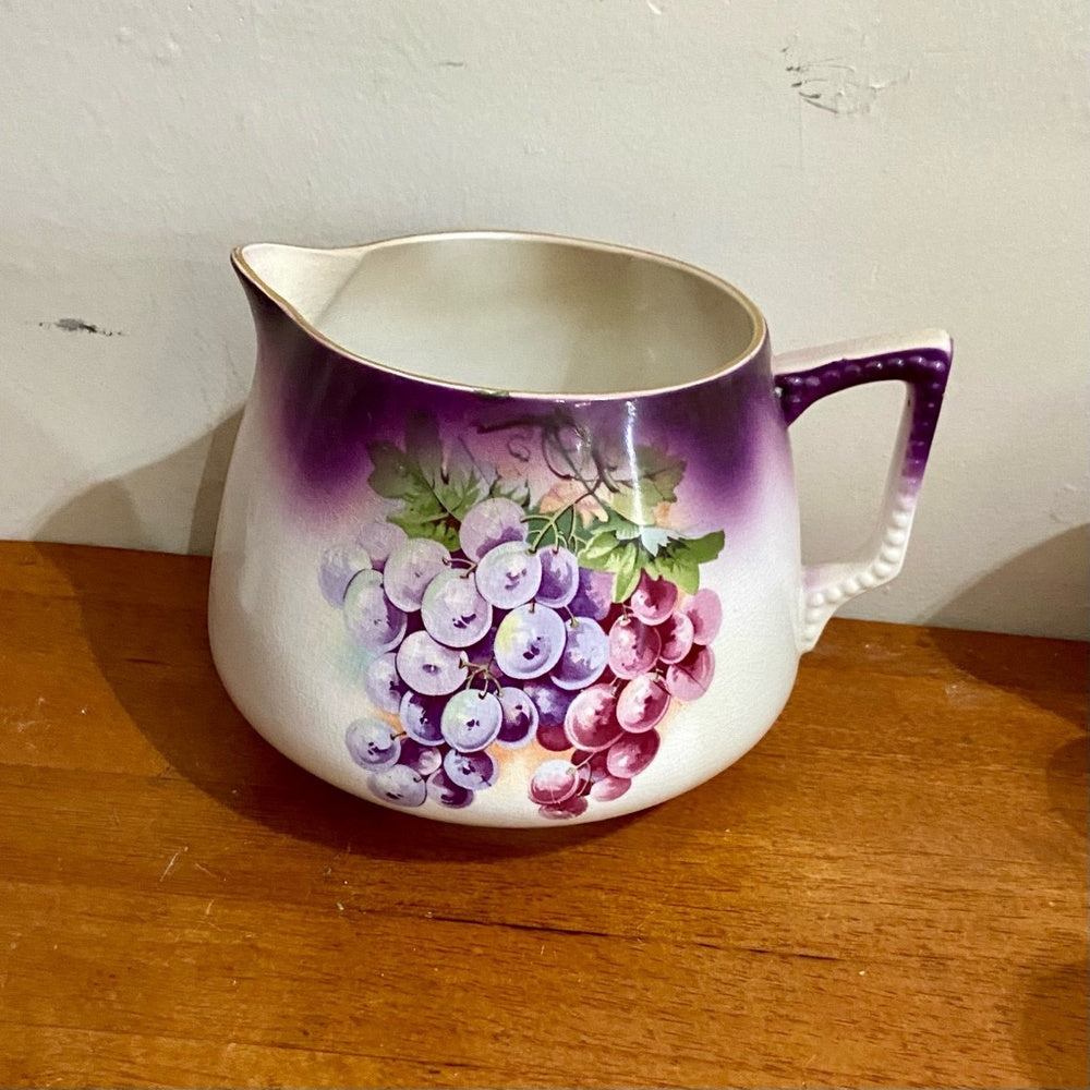 1890-1915 Dresden China or Whiteware 7-pc Juice Set