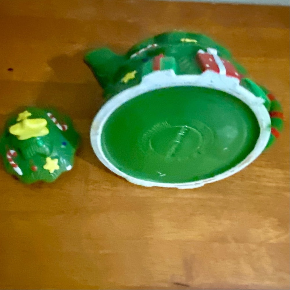 Vintage, Rare, Christmas Tree Figural Teapot