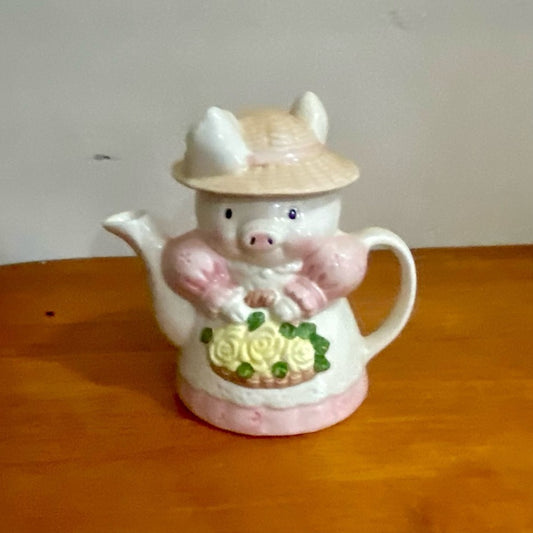 Vintage, Rare, Piggy Figural Teapot