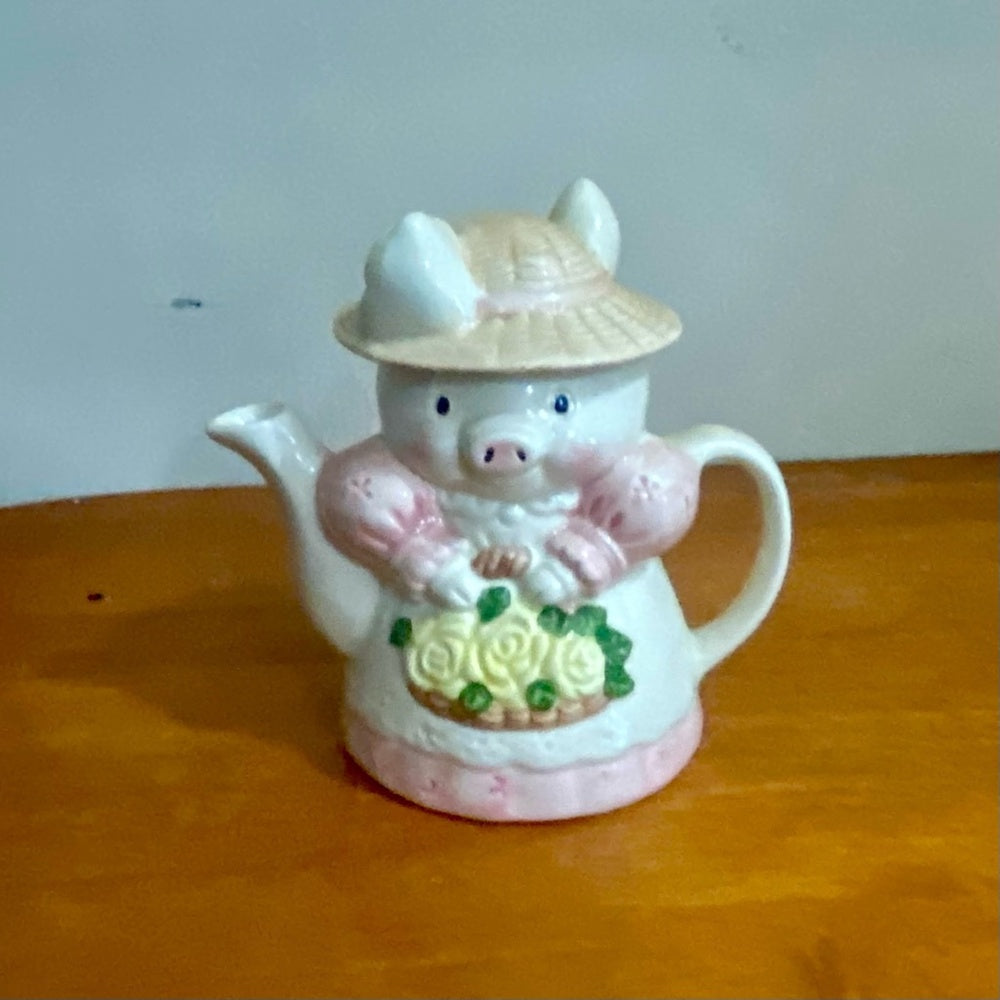 Vintage, Rare, Piggy Figural Teapot