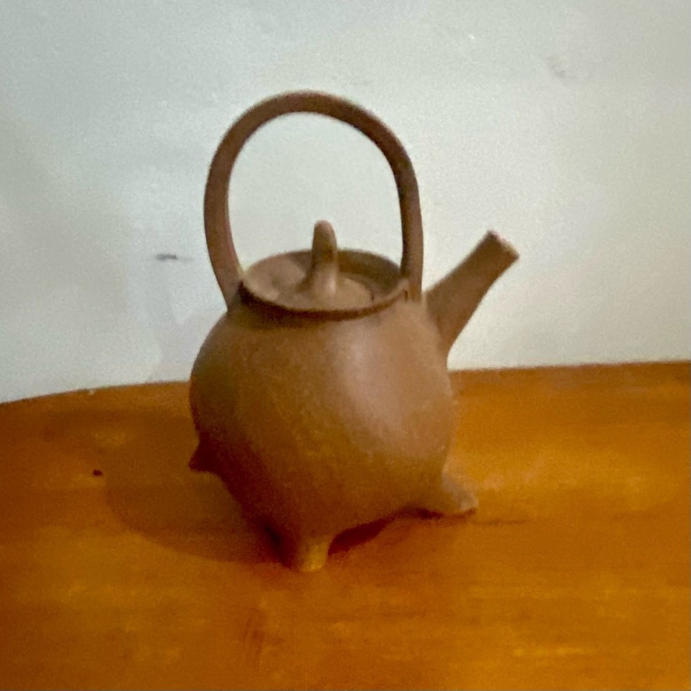 Vintage, Rare, Heavy, Earthen Teapot  (T0824)  This is a rare, beautiful, very h