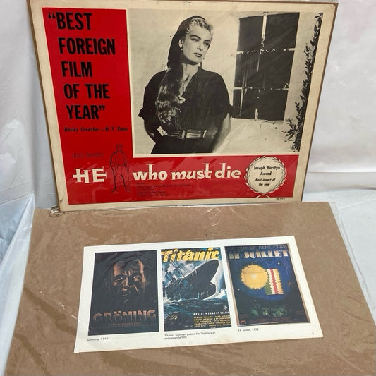 He Who Must Die (1957); Groning (1949) Titanic (1997) and 14 Juliet (1932) Movie