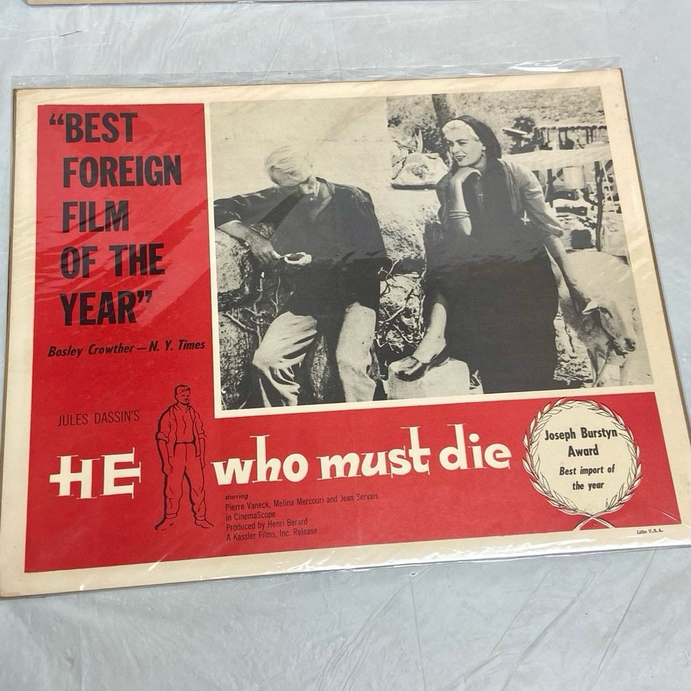 Born Reckless (1959) and He Who Must Die (1957) Movie Posters