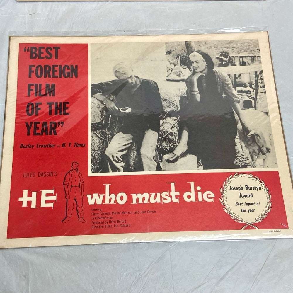 Born Reckless (1959) and He Who Must Die (1957) Movie Posters