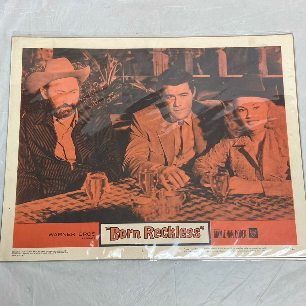 Born Reckless (1959) and He Who Must Die (1957) Movie Posters