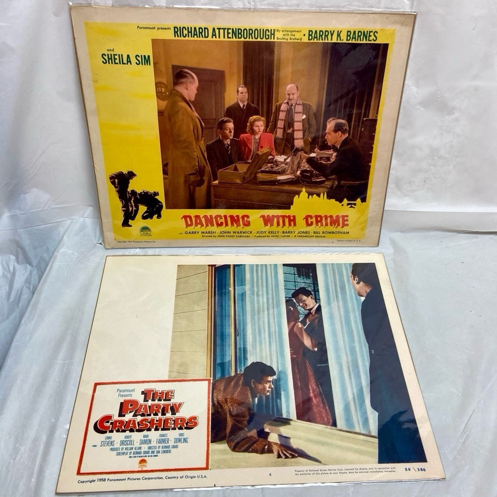Dancing with Crime (1947) and The Party Crashers ( 1958) Movie Posters