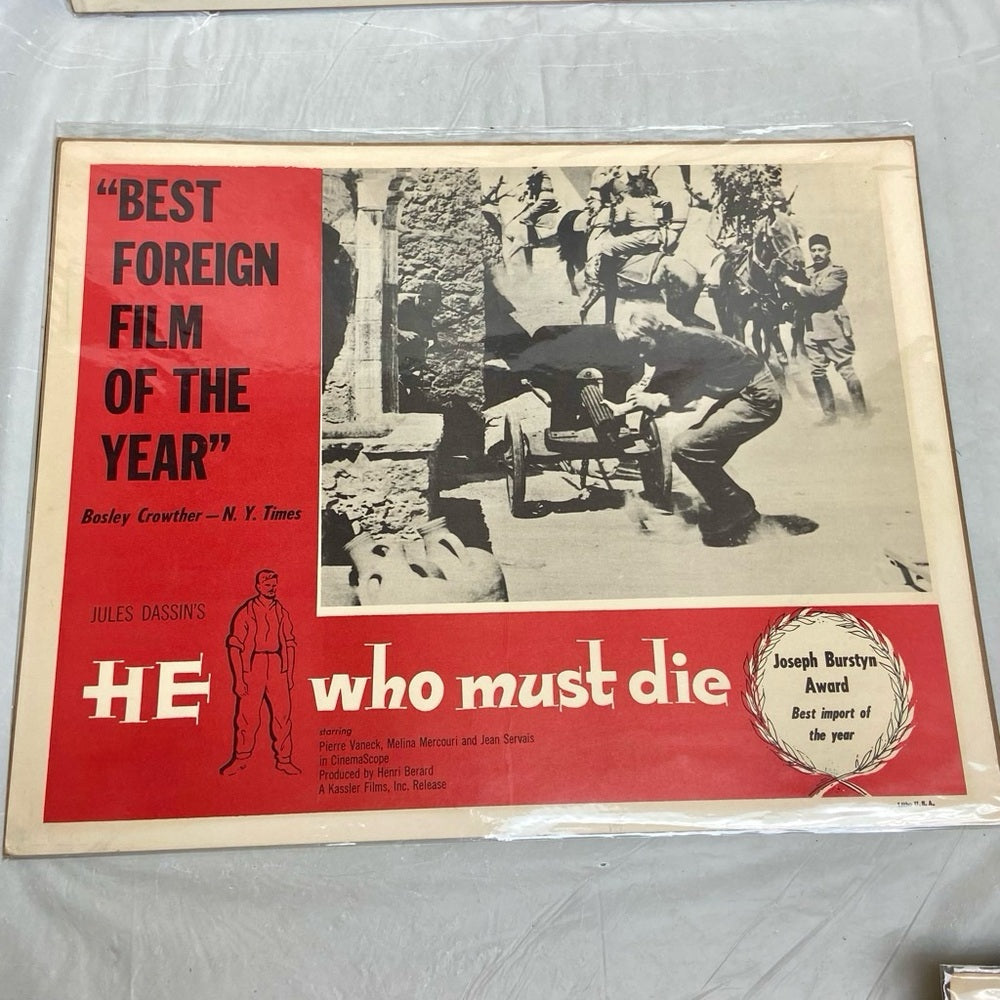 Cast a Dark Shadow (1957) and He Who Must Die (1957) Movie Posters