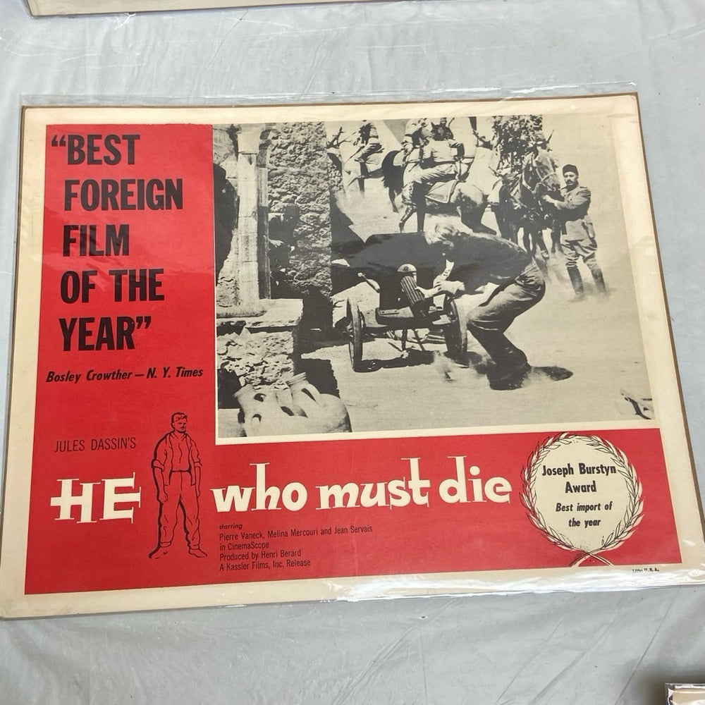 Cast a Dark Shadow (1957) and He Who Must Die (1957) Movie Posters