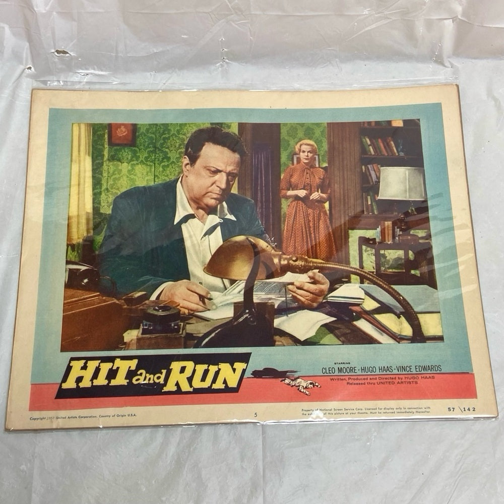Hit and Run (1957) and The Ghost that Walks Alone (1944) Movie Posters