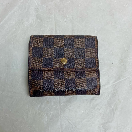 Louis Vuitton Damier Ebene Unisex-  Mens Compact Wallet