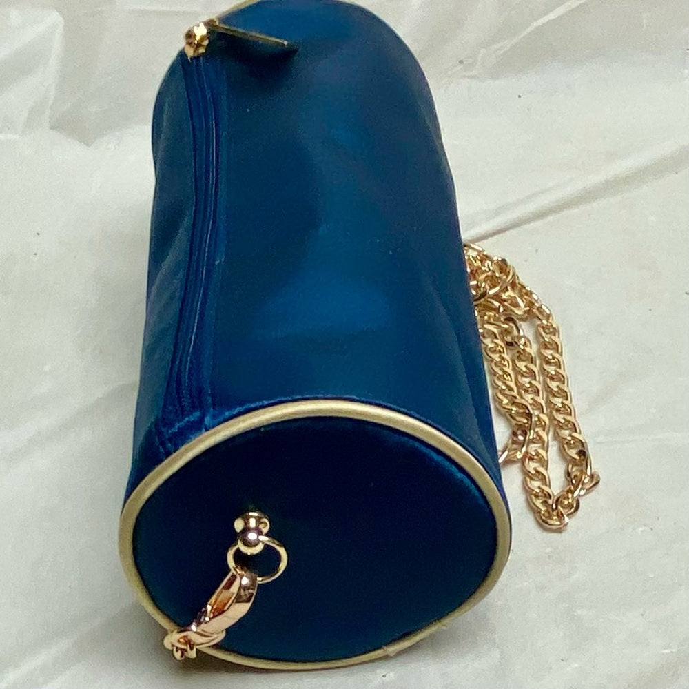 Dior Blue Cosmetic- Parfum Crossbody Bag 7in x 3.5in D