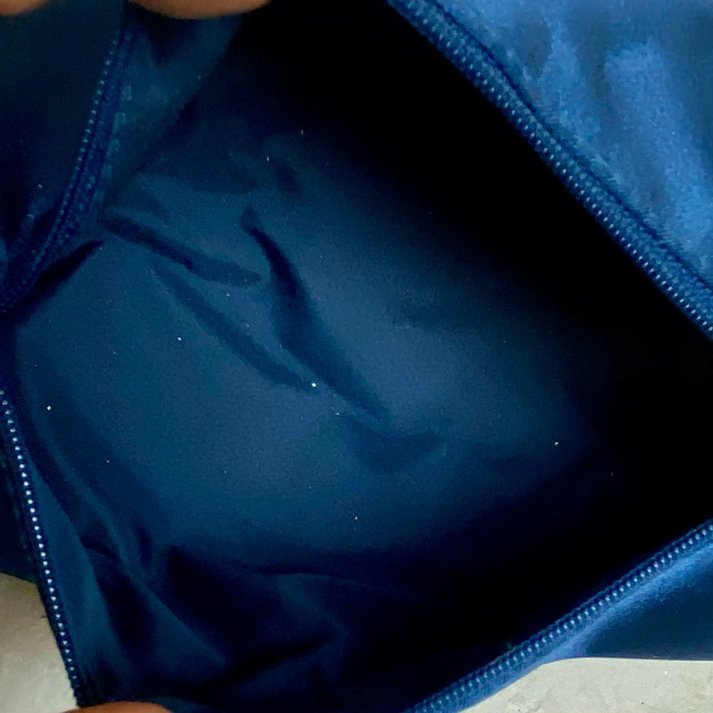 Dior Blue Cosmetic- Parfum Crossbody Bag 7in x 3.5in D
