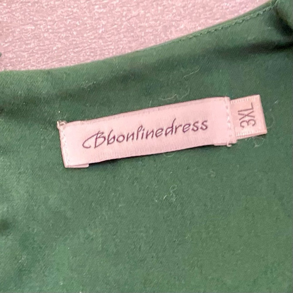 Bbonlinedress  Dark Green Dress 3XL