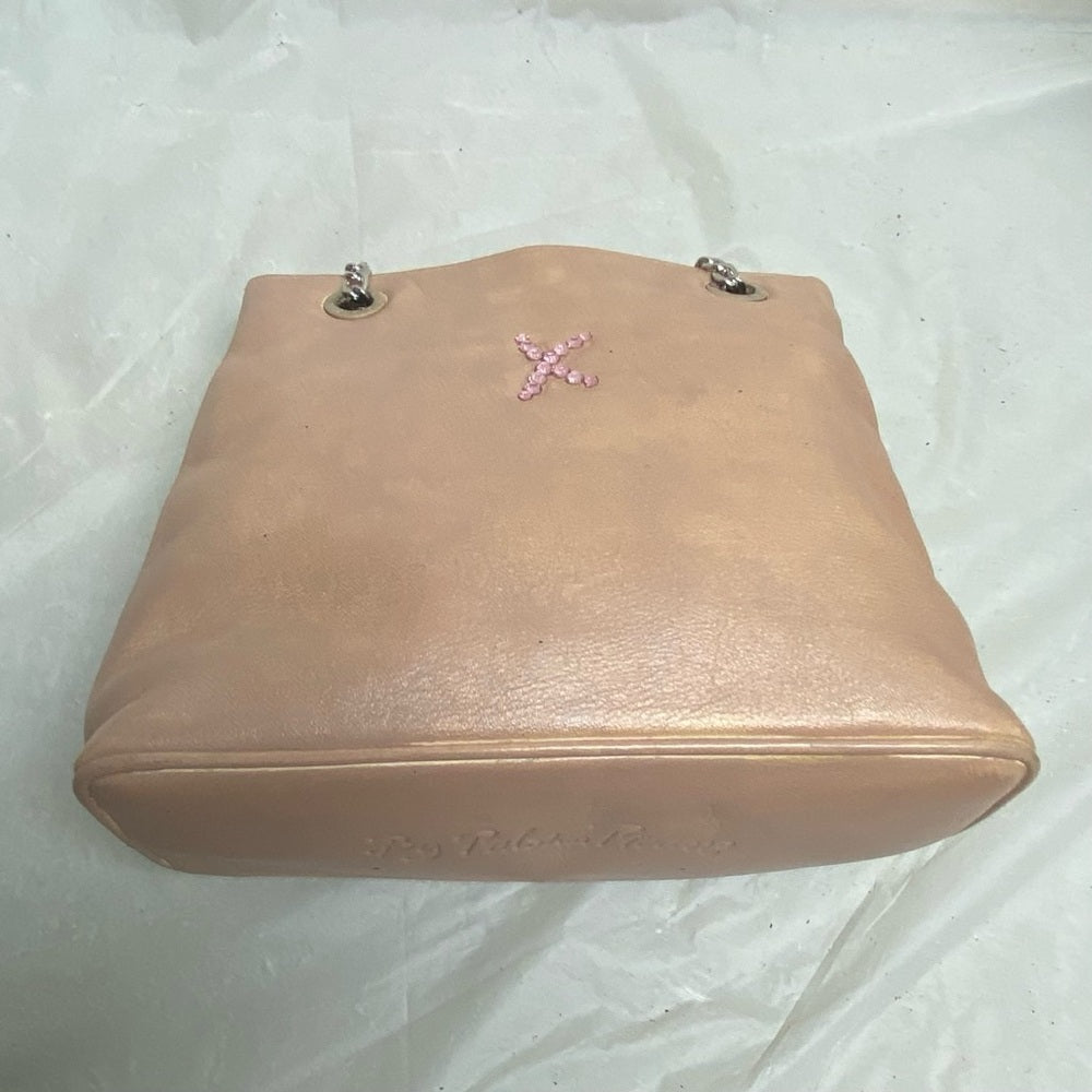 Paloma Picasso- Tiffany’s Designer, Italy Pink Leather-Shoulder- Crossbody Bag